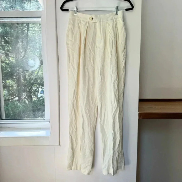 NWT Free People Gabbie Vest Suit Set Wide Leg Two Piece Matching in Cream 2 - Picture 13 of 13